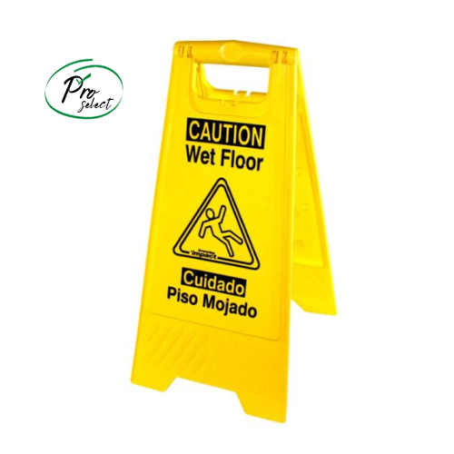 Pro-Select Wet Floor Sign Yellow