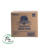 Empress Jumbo Straw Paper Wrapped 10.25″ Clear Boxed