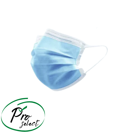 Pro-Select Disposable Protective Face Mask 3 Ply, Ear Loop, 50/Bx