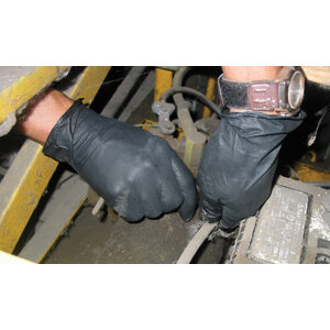 Impact Nitrile Powdered Free Glove Black 8642