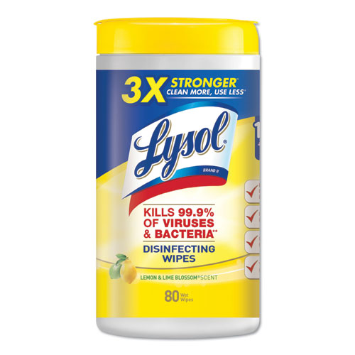 Lysol Disinfecting Wipes Lemon & Lime Blossom – 80 Wipes