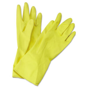 Boardwalk Flocked-Lined Cleaning Gloves, Medium