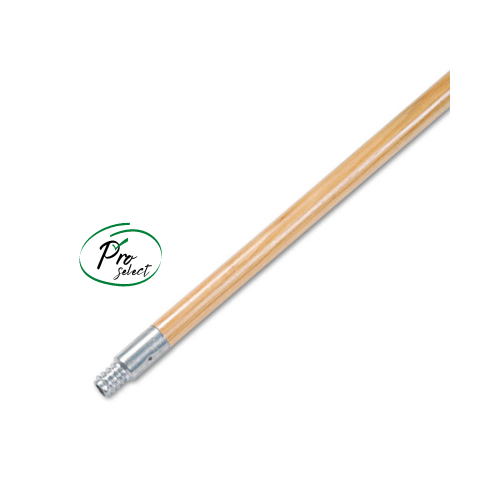 Pro-Select Metal Tip Threaded Hardwood Broom Handle