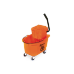 Triple S Orange Side Press Wringer Mop Bucket Combo 35 Qt