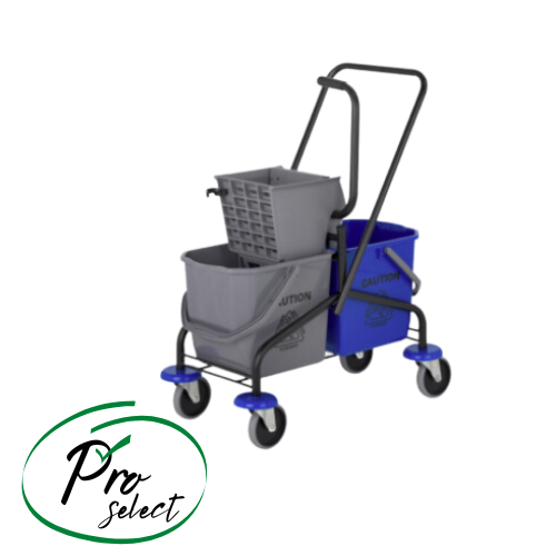 Pro-Select Trolley Double Mop Bucket w/Side Press