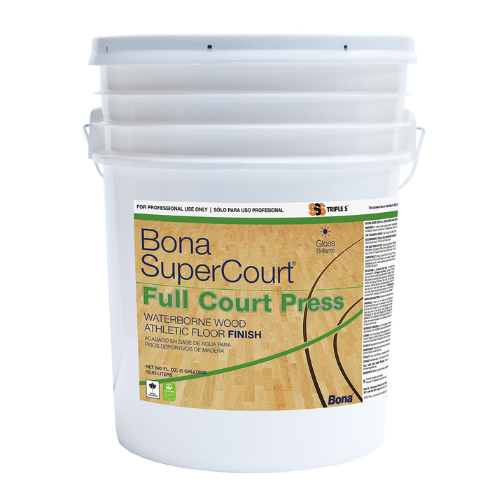 Triple S Bona SuperCourt Full Court Press Waterborne Athletic Wood Floor Finish