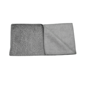 Pro-Select 12" X 12" Gray Microfiber Scrubber Cloth
