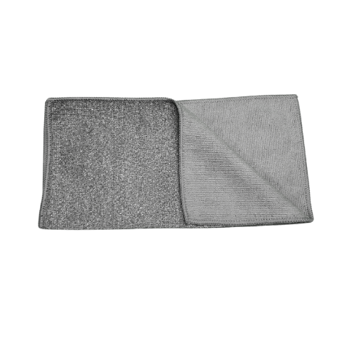 Pro-Select 12″ X 12″ Gray Microfiber Scrubber Cloth