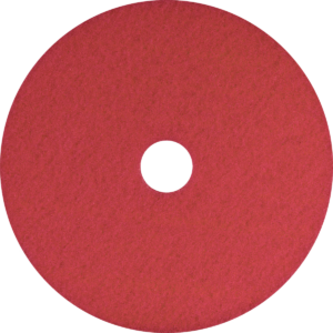 SSS 12" Red Spray Buff Floor Pad, 5/Cs.