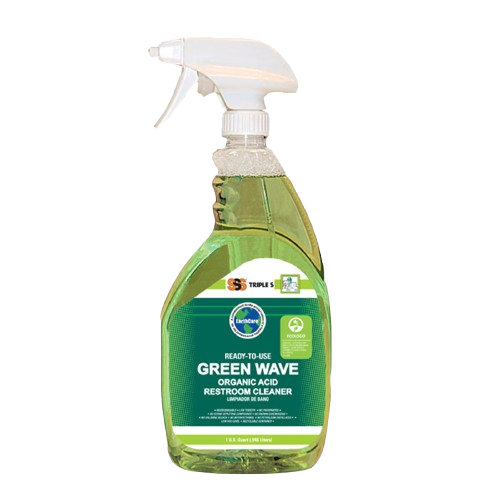 SSS EarthCare RTU Green Wave Organic Acid Restroom Cleaner, 32 Oz. w/sprayer, 1 EA