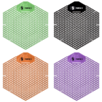 SSS ColorSurge Urinal Screen 10/Cs.