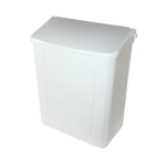 Hospeco Sanitary Napkin Receptacle Safe use White Plastic 1 / EA